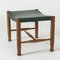 Mahogany and leather stool by Josef Frank 2