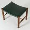 Mahogany and leather stool by Josef Frank, Image 4