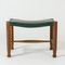 Mahogany and leather stool by Josef Frank 3