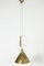 Brass ceiling lamp by Paavo Tynell 1