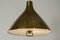 Brass ceiling lamp by Paavo Tynell 5