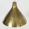 Brass ceiling lamp by Paavo Tynell 4