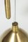Brass ceiling lamp by Paavo Tynell 6