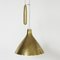 Brass ceiling lamp by Paavo Tynell 2