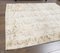 Vintage Middle Eastern Oushak Handmade Beige Wool Rug 7