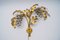 German Gilt Metal Palm Tree Sconce from Hans Kögl, 1970s 4