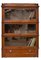 Antique Oak 3-Tier Barrister's Bookcase with Bottom Drawer, Image 6