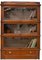 Antique Oak 3-Tier Barrister's Bookcase with Bottom Drawer, Image 9