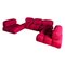 Red Cotton Camaleonda Modular Sofa by Mario Bellini for B&B Italia / C&B Italia, 1974, Set of 5, Image 1