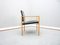 Leather & Ash Wood Armchair, 1960s, Image 4