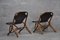 Bamboo & Leather Lounge Chairs, 1970s, Set of 2, Image 5