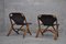 Bamboo & Leather Lounge Chairs, 1970s, Set of 2, Image 4