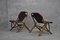 Fauteuils en Bambou & Cuir, 1970s, Set de 2 2