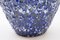 Large German Blue & White Fat Lava Vase from ES Keramik, 1950s 14