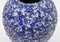 Grand Vase Fat Lava Bleu et Blanc de ES Keramik, Allemagne, 1950s 11
