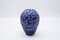 Large German Blue & White Fat Lava Vase from ES Keramik, 1950s, Image 2