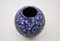 Large German Blue & White Fat Lava Vase from ES Keramik, 1950s 9