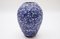 Grand Vase Fat Lava Bleu et Blanc de ES Keramik, Allemagne, 1950s 3