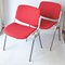 Red Dining Chairs by Giancarlo Piretti for Castelli / Anonima Castelli, 1970s, Set of 2, Image 2