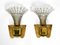 Brass & Glass Sconces, 1950s, Set of 2 9