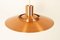 Vintage Danish Copper Ceiling Lamp by Preben Fabricius & Jørgen Kastholm for Nordisk Solar, 1960s 3
