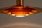 Vintage Danish Copper Ceiling Lamp by Preben Fabricius & Jørgen Kastholm for Nordisk Solar, 1960s 5