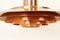 Vintage Danish Copper Ceiling Lamp by Preben Fabricius & Jørgen Kastholm for Nordisk Solar, 1960s, Image 4