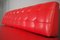 Red Faux Leather Sofa, 1970s 3