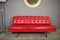 Red Faux Leather Sofa, 1970s 1