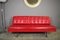 Rotes Kunstleder Sofa, 1970er 1