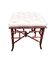 Antique Faux Bamboo Ottoman, Image 1