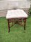 Antique Faux Bamboo Ottoman 10