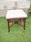 Antique Faux Bamboo Ottoman 6