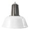 Mid-Century Industrial White Enamel & Cast Aluminium Pendant Lamp 1