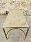 Mid-Century White Marble & Brass Coffee Table 8