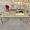 Mid-Century White Marble & Brass Coffee Table 19
