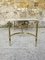 Mid-Century White Marble & Brass Coffee Table 6