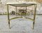 Mid-Century White Marble & Brass Coffee Table 7