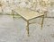 Mid-Century White Marble & Brass Coffee Table 5