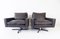 Black Leather Lounge Chairs from Wolfgang Röhl Potsdam, 1960s, Set of 2, Image 23