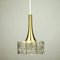Lampada a sospensione Mid-Century in alluminio e vetro di Doria Leuchten, Immagine 2
