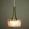 Mid-Century Glass & Aluminium Pendant Lamp from Doria Leuchten 4