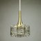 Mid-Century Glass & Aluminium Pendant Lamp from Doria Leuchten, Image 9