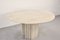 Italian Geometric Travertine Dining Table, 1970s 8