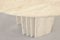 Italian Geometric Travertine Dining Table, 1970s, Image 11