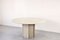 Italian Geometric Travertine Dining Table, 1970s 1