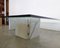 Adjustable Coffee Table with White Carrara Marble Base & Bevelled Glass Top by Massimo and Lella Vignelli for UP & UP, 1980s 2