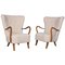 Lounge Chairs in Lamb Wool by Alfred Christensen, 1940s, Set of 2, Image 1