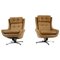 Scandinavian Adjustable Leather Lounge Chairs from Peem, 1970s, Finland, Set of 2, Image 1