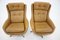 Scandinavian Adjustable Leather Lounge Chairs from Peem, 1970s, Finland, Set of 2 3